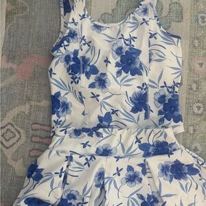 LoveShackFancy Blue Floral Dress